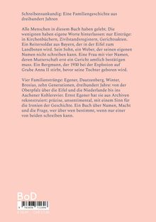 "Schreibensunkundig: Eine Familiengeschichte aus dreihundert Jahren" und "BoD" stehen auf einem rosa Hintergrund.