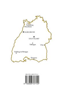 ISBN 978-3-6967-2715-4, Karte von Baden-Württemberg mit Städtenamen: Karlsruhe, Stuttgart, Heidelberg, Mannheim.