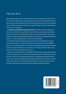 "Über das Buch": Diskussion über Mischverarbeitung in Datenbanken und ihre Relevanz. Enthält MySQL-Beispiele.