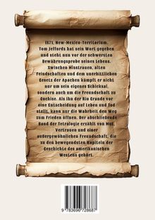 Ein altertümlich aussehendes, zusammengerolltes Pergament mit Text und einem Barcode unten.