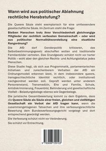Wann wird aus politischer Ablehnung rechtliche Herabstufung? Die Queere Säule steht exemplarisch für Vielfalt.