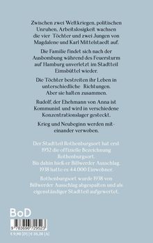 Text über die Familie Mittelstaedt zwischen den Weltkriegen und die Geschichte von Rothenburgsort. BoD-Logo unten.
