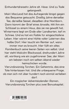 Ein Roman über Mairi, eine 113-jährige Hexe, die ein Abenteuer in Wintermere erlebt. Magischer Adventskalender-Roman.