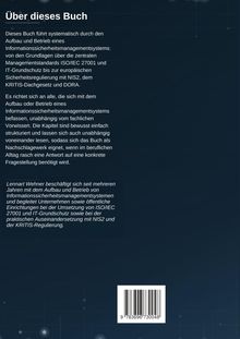 "Über dieses Buch": Beschreibung über Informationssicherheitsmanagementsysteme, Details zu ISO/IEC 27001. Unten Barcode.
