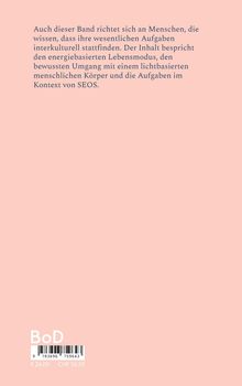 Ein Band zu Aufgaben im Kontext von SEOS, energie- und lichtbasierter Lebensweise. Beige Hintergrund, BoD-Logo unten.