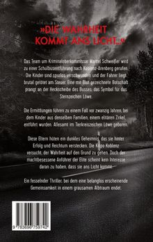 "Die Wahrheit kommt ans Licht..." Über verschollene Kinder und Geheimnisse. Ein Thriller mit düsterem, nebligem Wald.