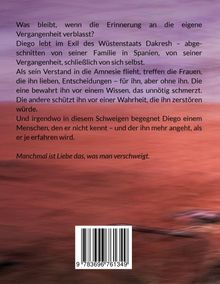 Texte über Erinnerung und Exil. Hintergrund: Verschwommene Rot- und Lilatöne, unten ein Barcode.