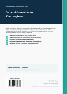 ARBEITSBUCH FÜR DIE MEDIZINISCHE PRAXIS. Sicher dokumentieren. Klar reagieren. Kontrollbuch für medizinische Einrichtungen.