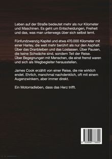 Ein Text beschreibt eine Reise mit einer Harley über 470.000 km. Entscheidungen, Freiheit und Menschen prägen die Erzählung.