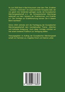 Text über einen Kongress im Juni 2025 in Bad Kreuznach zu Erzählen und kulturelle Aneignung, auf grünem Hintergrund.
