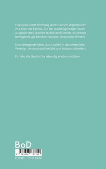 Eine Reise voller Hoffnung, ein Wendepunkt im Leben. Eindrucksvoll erzählt, historisch fundiert. Für alle, die Geschichte erleben.