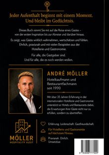 Texte zum Thema Gastfreundschaft und Hotellerie-Erfahrung, André Möller, Portrait, Möller Hospitality Audit Logo.