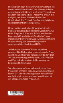 Ein Text auf rotem Hintergrund beschreibt, wie Religion, Staat und Wissenschaft den Freitod betrachten.