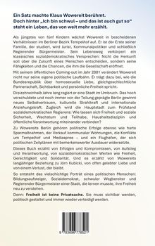 Ein Satz machte Klaus Wowereit berühmt. Doch hinter „Ich bin schwul – und das ist auch gut so“ steht ein Leben, das von weit mehr erzählt.