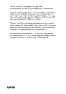 Ein Text beschreibt die Rolle der künstlichen Intelligenz im Unternehmensalltag und wie ein Buch dieses Thema zugänglich macht.