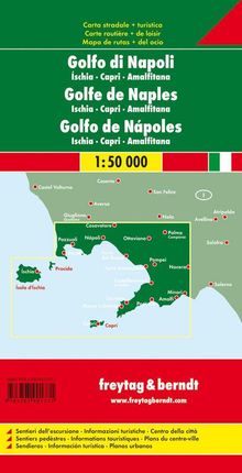 Golf von Neapel - Ischia - Capri - Amalfitana 1 : 50 000 Autokarte, Karten