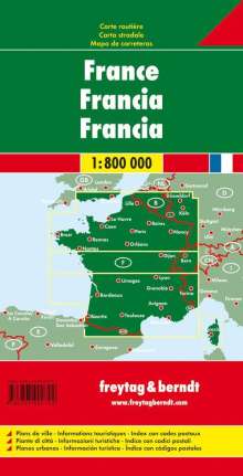 Frankreich 1 : 800 000 Strassenkarte, Karten