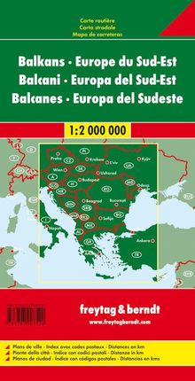 Balkan - Südosteuropa, Autokarte 1:2.000.000 LZ bis 2023, Karten