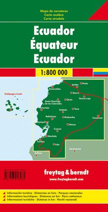 Ecuador, Autokarte 1:800.000, Karten