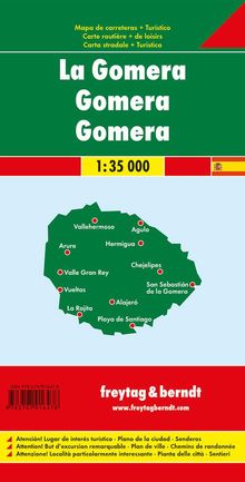 Gomera, Autokarte 1:35.000, Karten