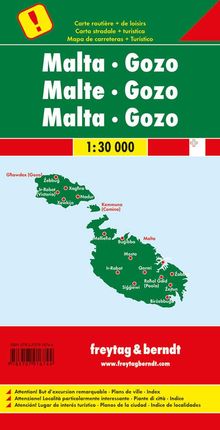 Malta - Gozo, Autokarte 1:30.000, Karten