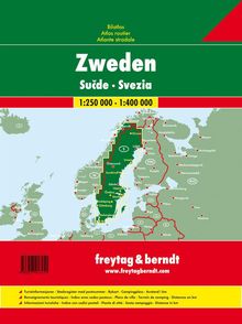 Schweden, Autoatlas 1:250.000 - 1:400.000, Buch