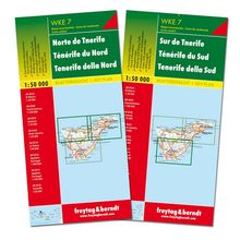 Teneriffa Nord und Süd, Wanderkarten Set 1:50.000, Karten