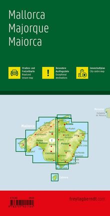 Mallorca, Straßen- und Freizeitkarte 1:50.000, freytag &amp; berndt, Karten