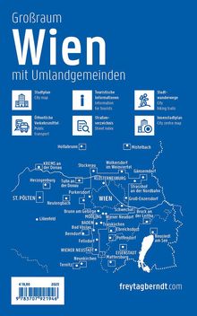 Wien Großraum, Städteatlas 1:20.000, 2023/2024, freytag &amp; berndt, Buch