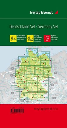 Deutschland, Straßenkarten-Set 1:200.000, 2024/2025, freytag &amp; berndt, Buch