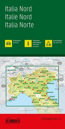 Italien Nord, Straßenkarte 1:500.000, freytag &amp; berndt, Karten