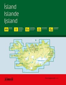 Island Reiseatlas, Autoatlas 1:150.000, Spiralbindung, freytag &amp; berndt, Buch