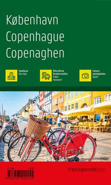 Kopenhagen, Stadtplan 1:10.000, freytag &amp; berndt, Karten