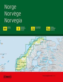 Norwegen, Autoatlas 1:250.000 - 1:400.000, freytag &amp; berndt, Buch