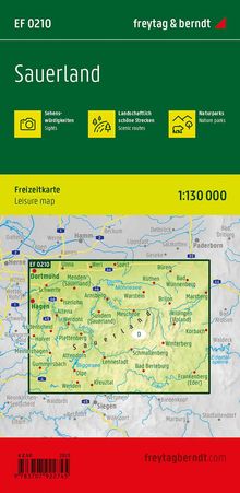 Sauerland, Erlebnisführer 1:130.000, freytag &amp; berndt, Karten