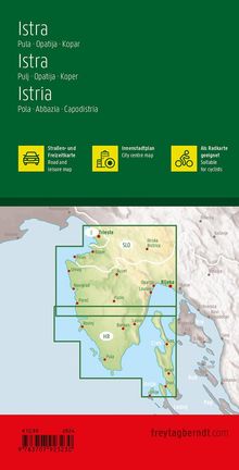 Istrien, Straßen- und Freizeitkarte 1:100.000, freytag &amp; berndt, Karten