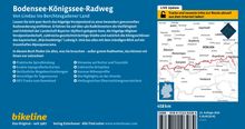Bodensee-Königssee-Radweg: Beschreibung der Radroute, Highlights und Infos mit Karte. Blaue Hintergrundfarbe, gelbes Logo.