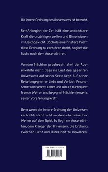 Text über den Auserwählten, der das Gleichgewicht zwischen Licht und Dunkelheit in einer bedrohten Ordnung bewahren muss.