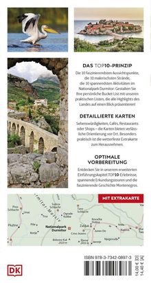 Texte: "DAS TOP10-PRINZIP", "DETAILLIERTE KARTEN", "OPTIMALE VORBEREITUNG", "MIT EXTRAKARTE". Bilder: Pelikan, Küstenstadt, Aquädukt.