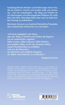 Autobiografische Notizen über Frieden und Nähe, Vorwort von Kardinal Pizzaballa. Zitat von Margaret Karram. Verlag Neue Stadt.