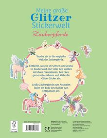 Gabi van der Straeten: Meine große Glitzer-Stickerwelt Zauberpferde, Buch