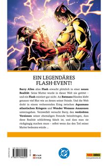 Ein legendäres Flash-Event! Flash (rot) kämpft gegen einen gelben Gegner. Beide sind von leuchtenden Blitzen umgeben.