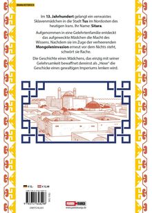 Text: Geschichte eines weisen Mädchens im 13. Jahrhundert in Tus, Iran, das durch Gelehrsamkeit Rache schwört. Illustration: Stadtansicht.