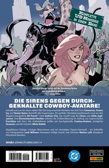 Logo: "Komplette US-Miniserie in einem Band". Illustration von Frauen in Actionpose, großer Giraffe im Hintergrund.