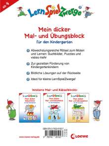 LernSpielZwerge - Mein dicker Mal- und Übungsblock für den Kindergarten, Buch