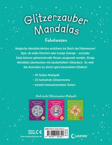 Glitzerzauber-Mandalas - Fabelwesen, Buch