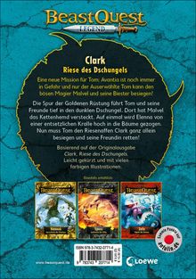 Adam Blade: Beast Quest Legend 8 - Clark, Riese des Dschungels, Buch