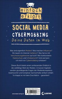 Manfred Theisen: Einfach erklärt - Social Media - Cybermobbing - Deine Daten im Web, Buch
