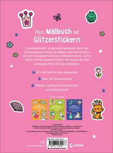 Mein Malbuch mit Glitzerstickern - Prinzessinnen, Buch