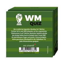 WM QUIZ: Fußballfragen zu legendären Toren und Spielern. Enthält 66 Fragen mit 3 Antwortmöglichkeiten. Logo: Pokal.